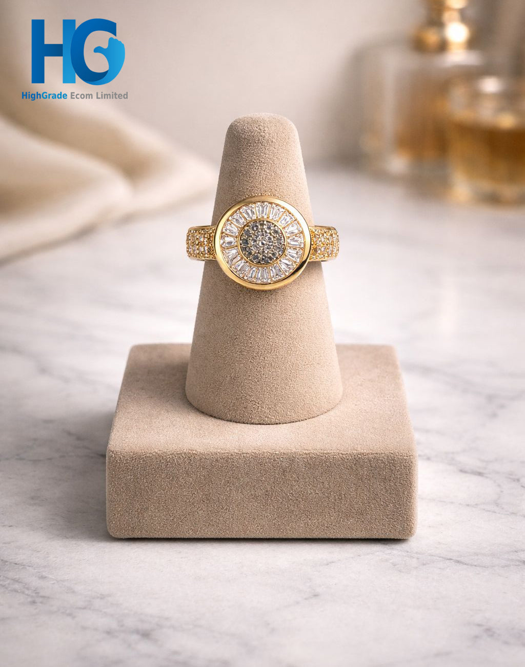 Sunburst Elegance Ring Silver