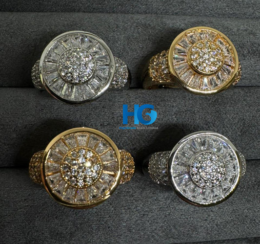Sunburst Elegance Ring Silver
