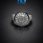 Sunburst Elegance Ring Silver
