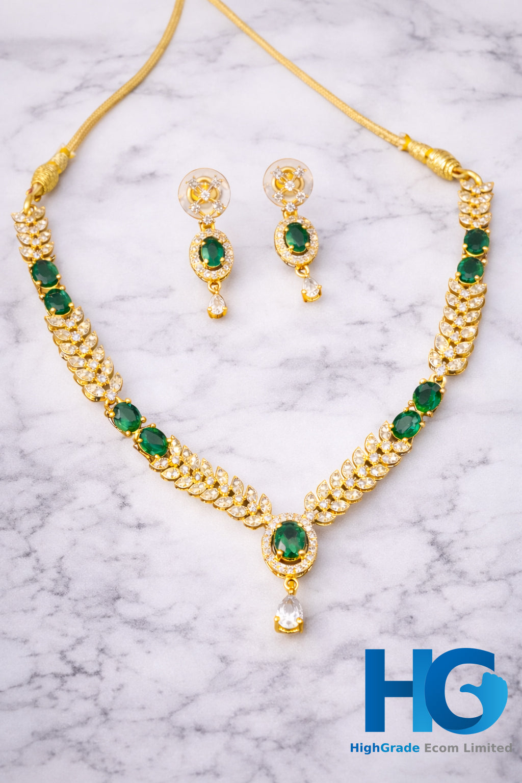 The Emerald Marquis Leaf Set