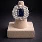 The Royal Leaf Halo Ring