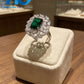 The Royal Leaf Halo Ring