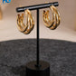 Triple Layer Golden Hoops