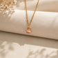 Waterdrop Necklace HighGrade 18K Gold Plated Champagne Cubic Zirconia (CZ)